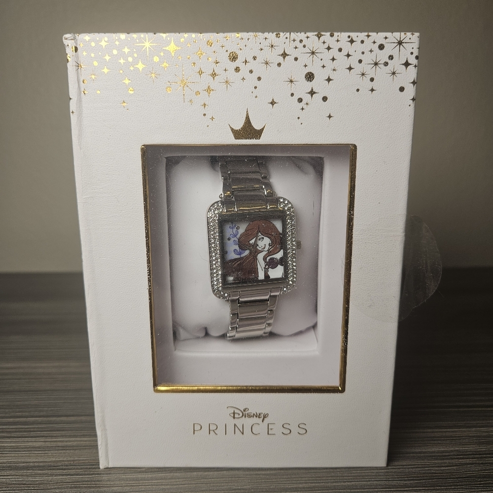 Disney Little Mermaid Ariel Bracelet Watch with Storybook Window Box NWT in box